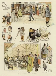 Unser wandernder Künstler in Paris